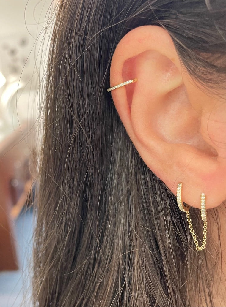 Dainty Diamond Ear Cuff
