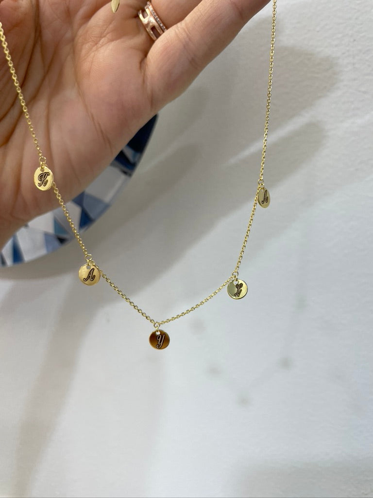 Gold Drip Disc Choker