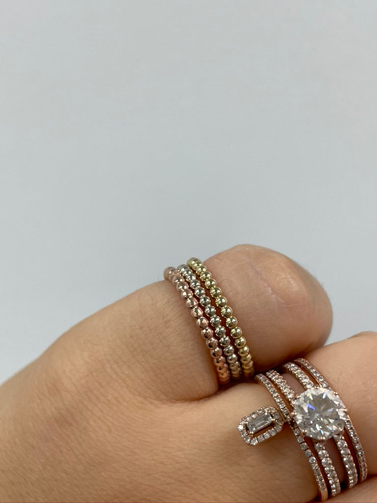 Gold Ball Rings