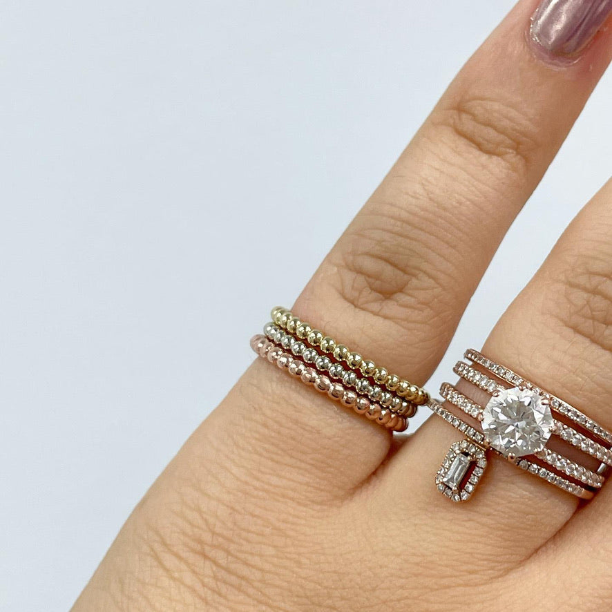 Gold Ball Rings