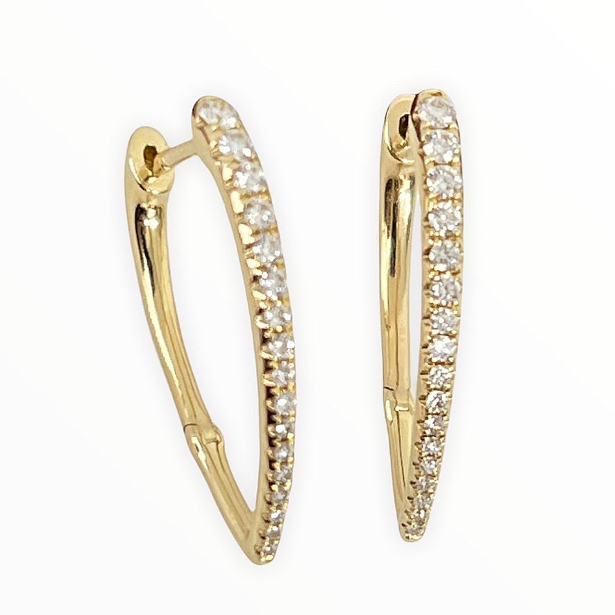 Diamond Pointed Earrings