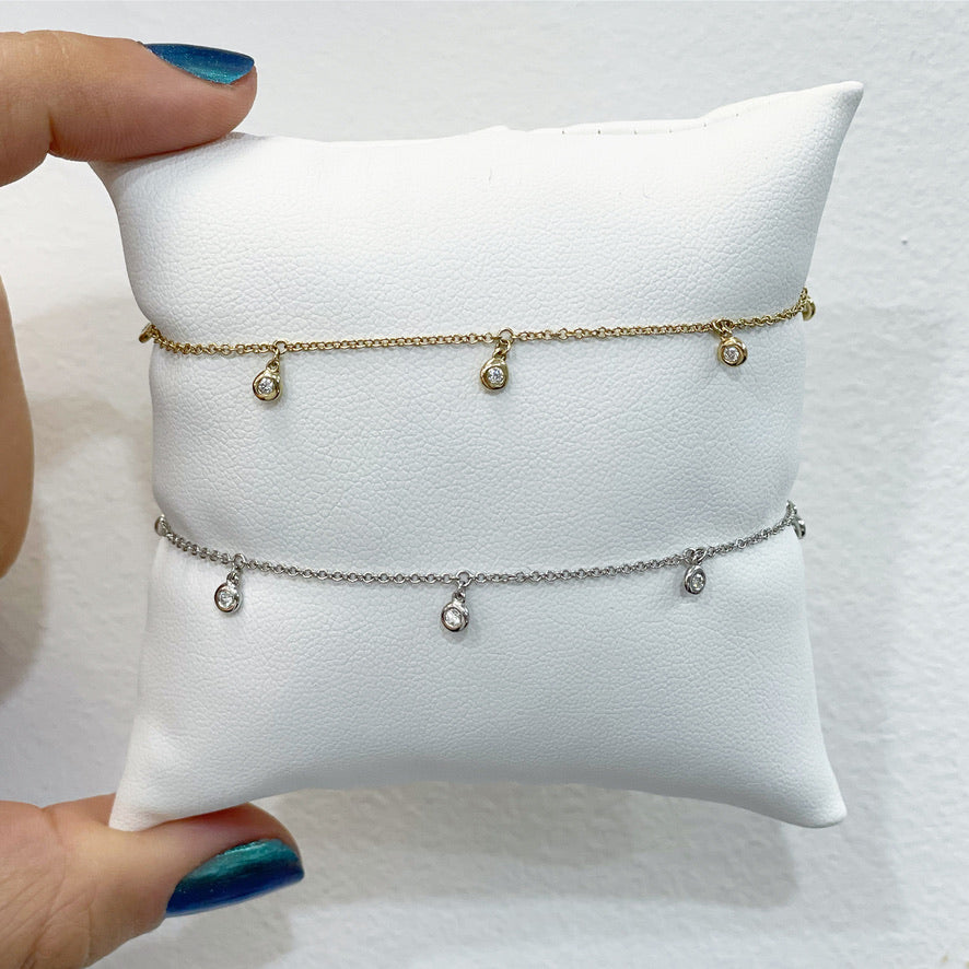 Shaker Bezel Diamond Bracelet