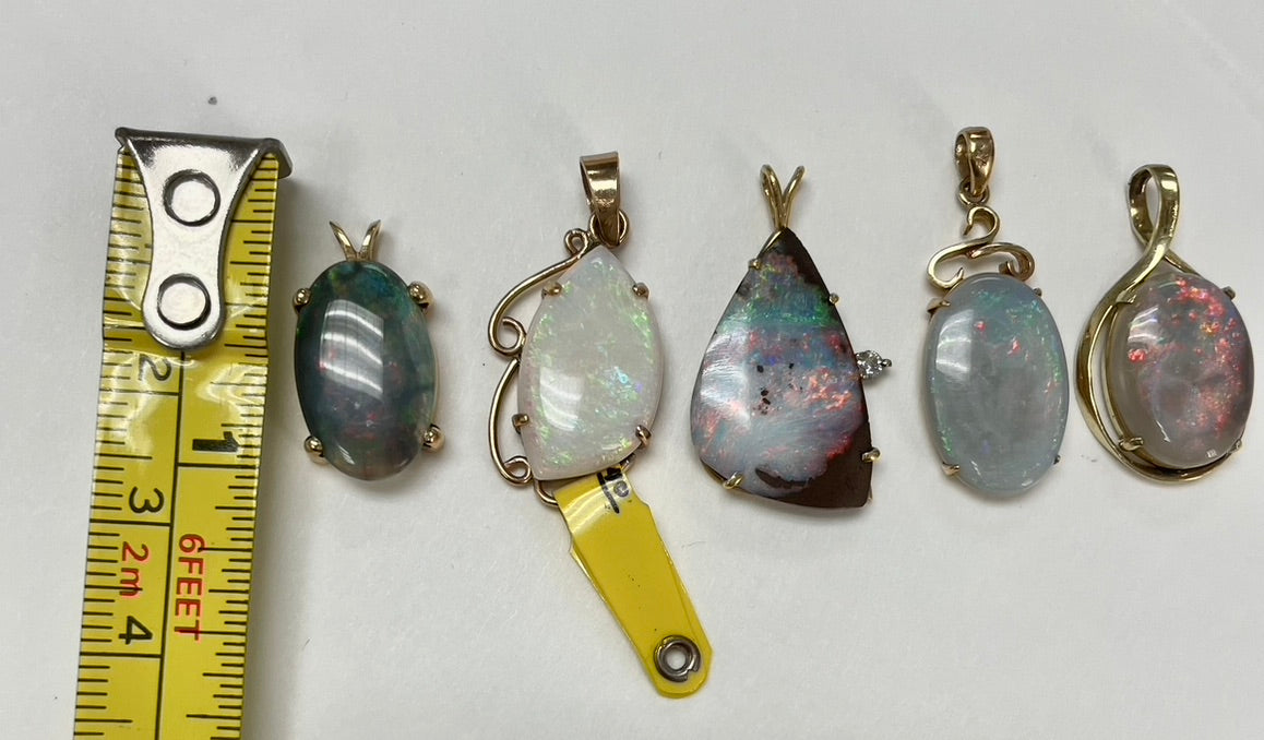 Black Australian Opal Pendant