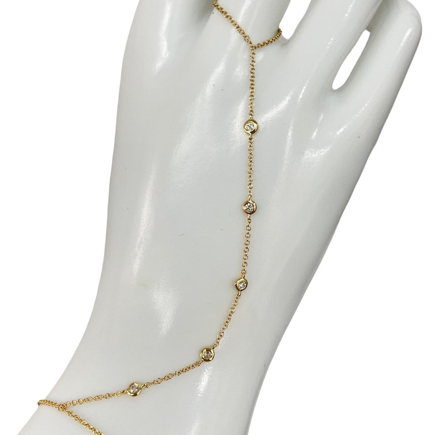 White gold store hand chain