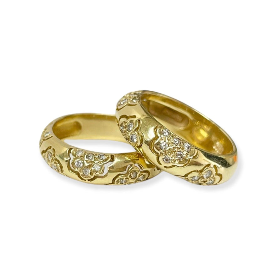Cut Out Flower Dome Ring
