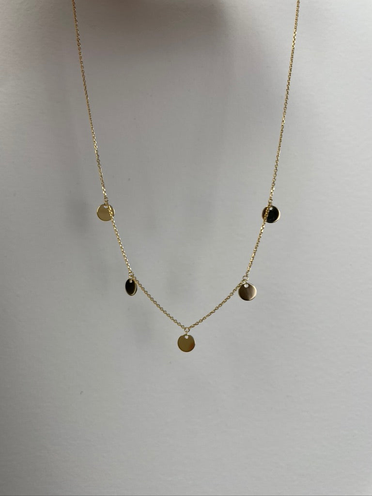 Gold Drip Disc Choker