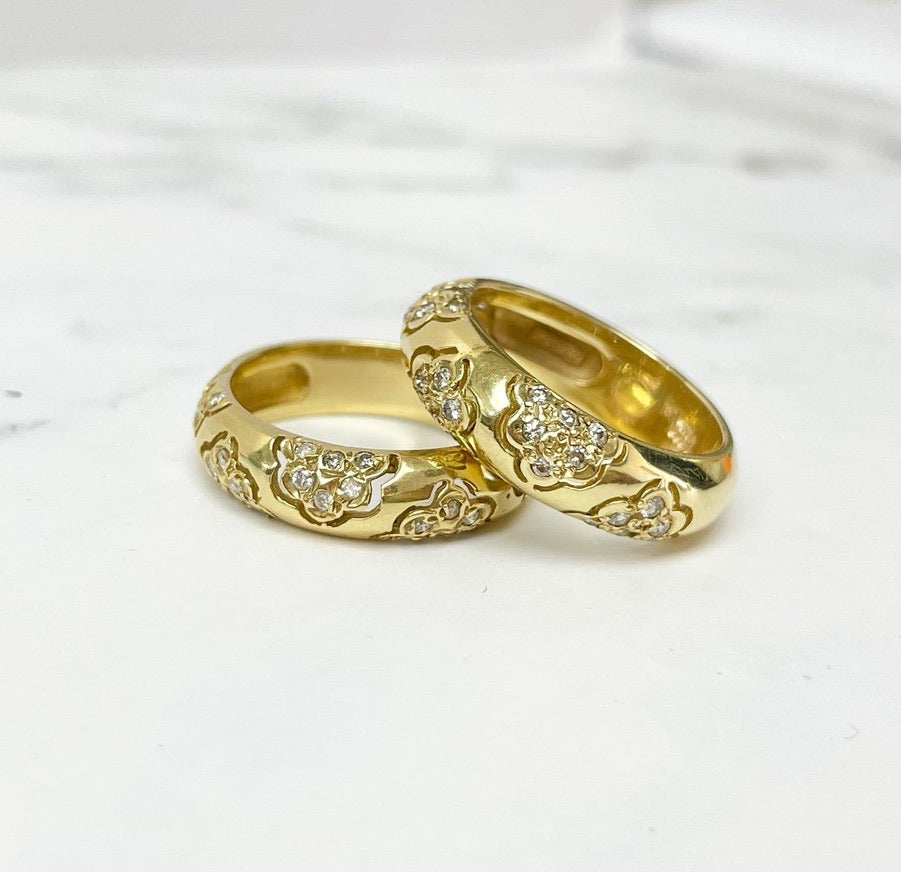 Cut Out Flower Dome Ring