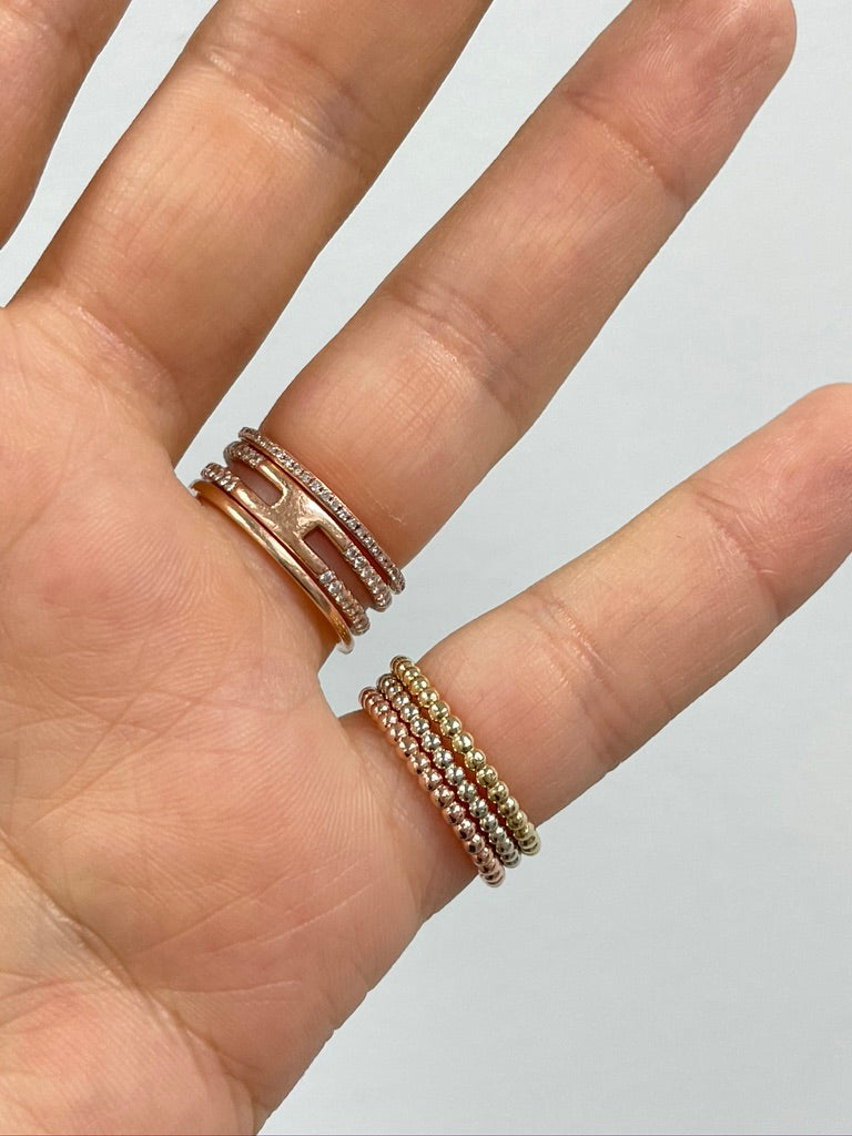 Gold Ball Rings