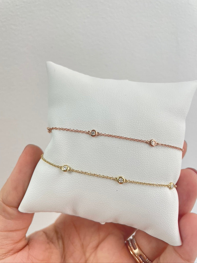 5 Bezel Diamond Bracelet