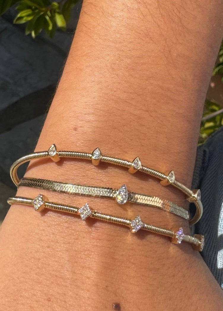 Diamond Herringbone Bracelet