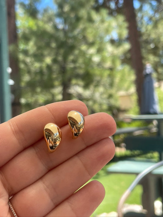 14k Gold Bubble Earrings