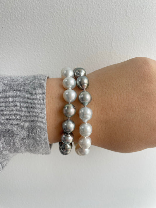 Ombre Tahitian and South Sea Pearl Bracelet