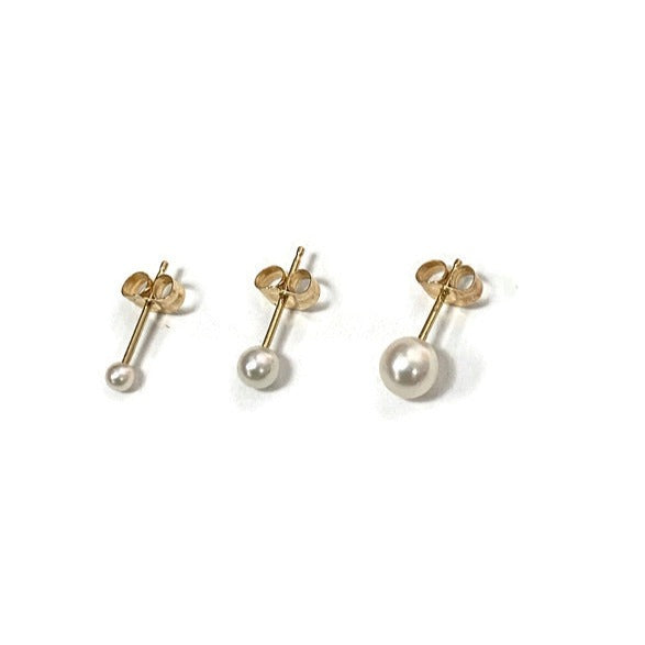 2.5mm Mini Akoya Pearl Earrings