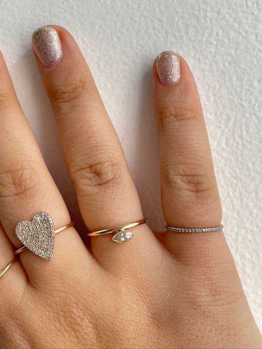 Floating marquise Diamond Ring