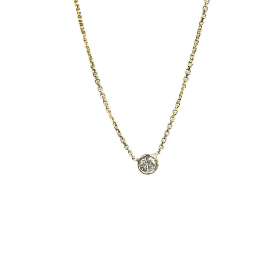 Petite Bezel Diamond Pendant