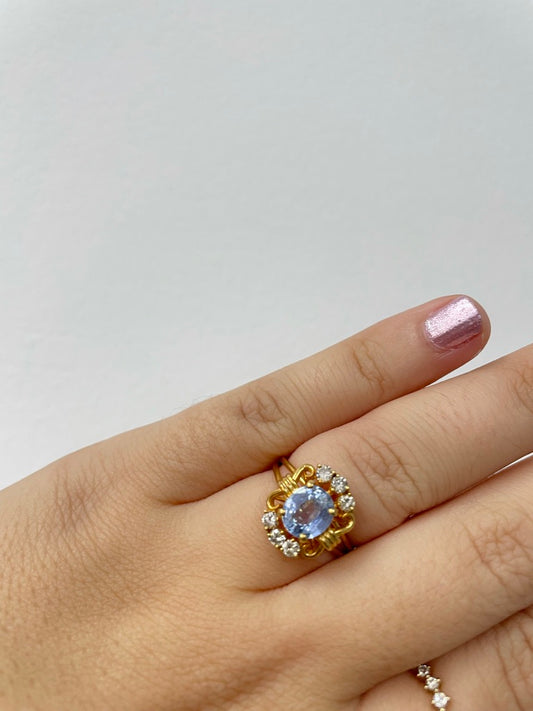 Violet Sapphire Vintage ring