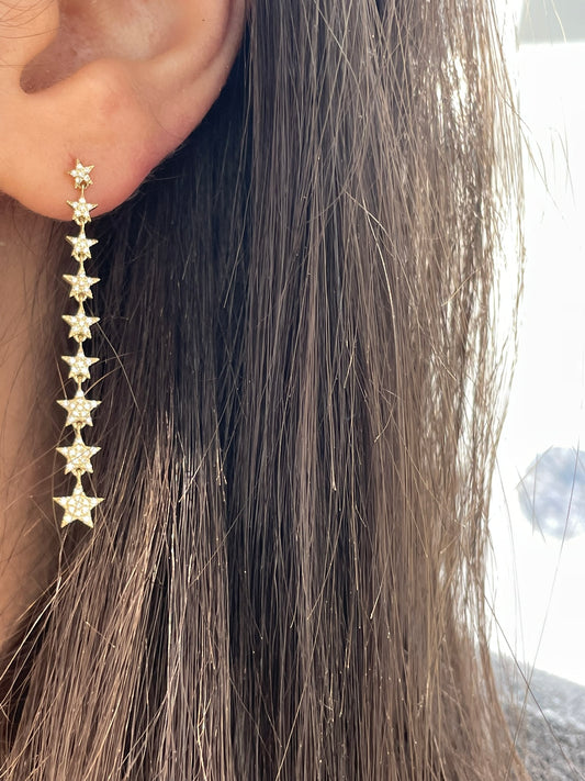 Shooting Star Diamond Earrings