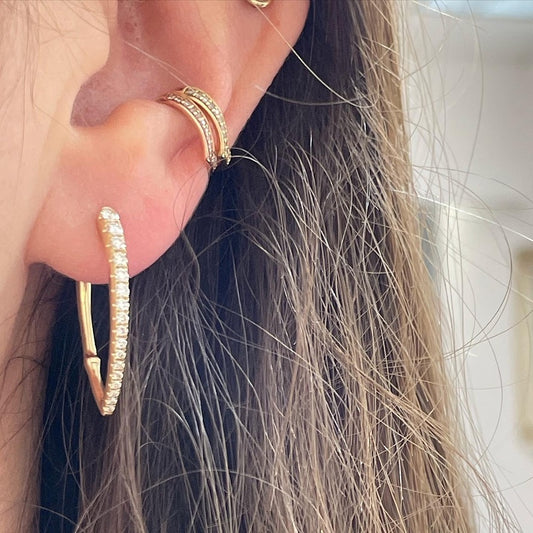 Diamond Pointed Earrings