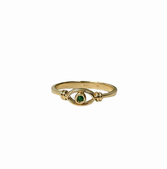 Emerald Eye Vintage Ring