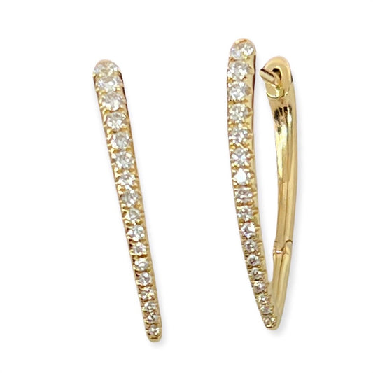 Diamond Pointed Earrings