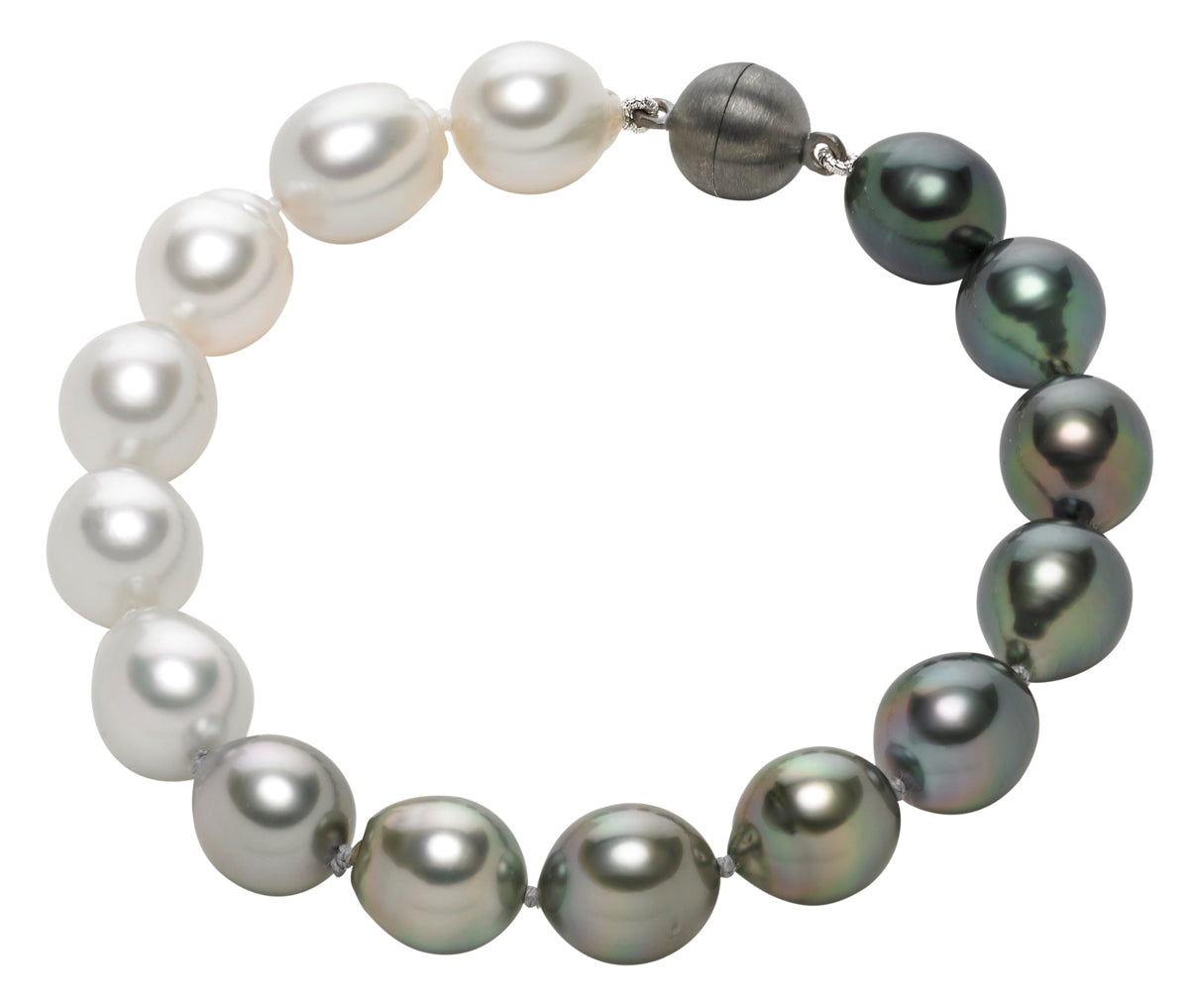 Ombre Tahitian and South Sea Pearl Bracelet