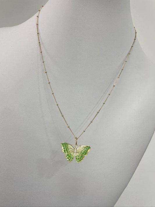 Enamel Butterfly Pendants