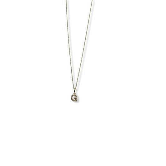 Mini Dangle Diamond Initial
