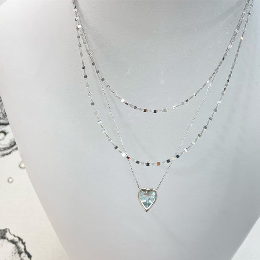 Bezel Blue Heart Topaz