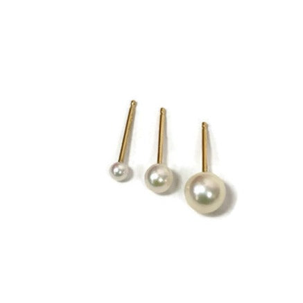 2.5mm Mini Akoya Pearl Earrings